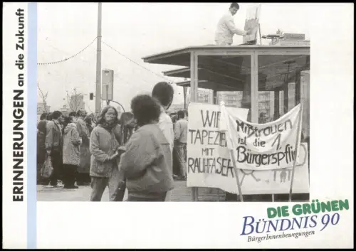 Wahlkampfkarte Bündnis 90/Die Grünen, Bundestagswahl 1990 1990