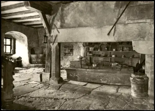 Rothenburg ob der Tauber Klosterküche im ehemaligen Dominikanerinnenkloster 1970