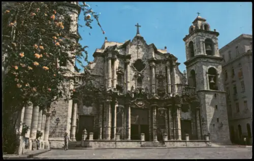 Postcard Havana Catedral de La Habana 1980