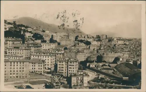 Cartolina Genua Genova (Zena) Panorama da Granarolo 1924