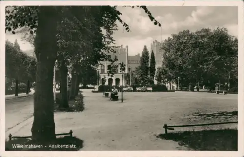 Ansichtskarte Wilhelmshaven Adalbertplatz - Fotokarte 1940