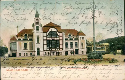 Ansichtskarte Mönchengladbach Volksgarten Restaurant 1905