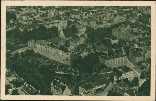 Ansichtskarte Halle (Saale) Luftbild Fliegeraufnahme mit Moritzburg 1942