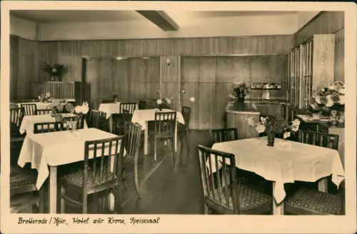 Ansichtskarte Brotterode Hotel zur Krone, Speisesaal 1954