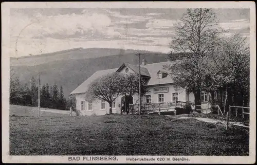 Postcard Bad Flinsberg Świeradów-Zdrój Germaniabaude - 620m 1925