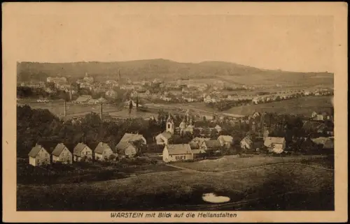 Ansichtskarte Warstein mit Blick auf die Heilanstalten 1920