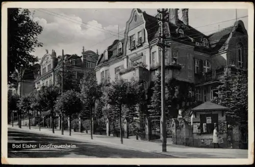 Ansichtskarte Bad Elster Landfrauenheim - Kiosk 1932