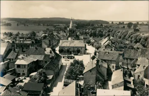 Lieberose Blick auf die Stadt Platz Kirche Fotokarte 1964  Kr. Beeskow