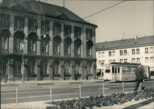 Ansichtskarte Potsdam Haus des Handwerks - Straßenbahn 1969