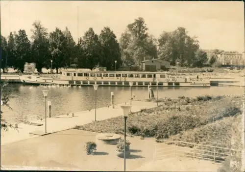 Potsdam Weiße Flotte MS Sanssouci Lange Brücke Motorschiff 1966