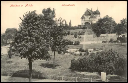 Ansichtskarte Nerchau-Grimma Schmuckplatz. 1915