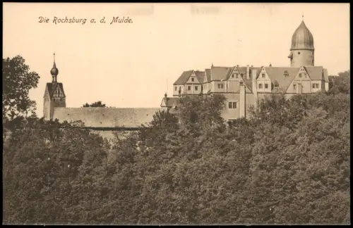 Ansichtskarte Rochsburg-Lunzenau Schloss Rochsburg Seitenansicht 1915