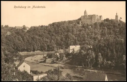 Ansichtskarte Rochsburg-Lunzenau Rochsburg im Muldental Brücke 1915
