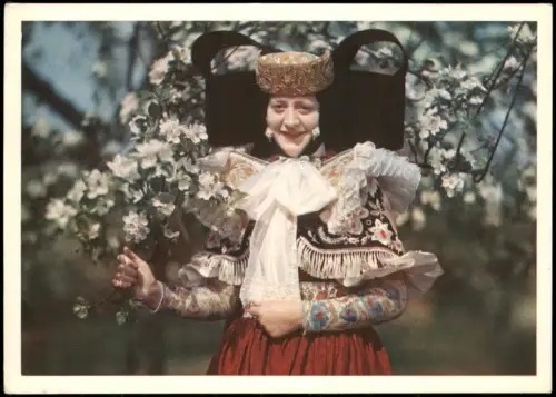 Ansichtskarte Bad Eilsen Frau in Schaumburg-Lipper Landestracht 1940