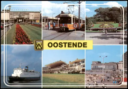 Postkaart Ostende Oostende Ansichten von Oostende 1990