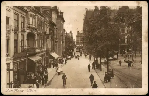 Postkaart Den Haag Den Haag Plein, belebt 1927