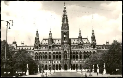 Ansichtskarte Wien Rathaus 1963