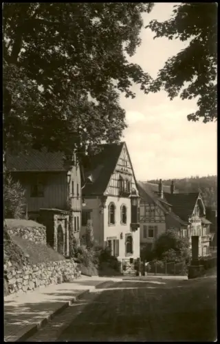 Ansichtskarte Bad Elster Straßenansicht mit Häusern, Bad Elster 1967
