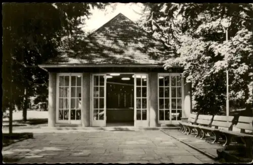 Ansichtskarte Bad Brambach Schillerquelle im FDGB-Volksheilbad Radiumbad 1961