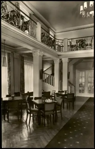 Ansichtskarte Bad Brambach Leseraum im Vogtlandhaus 1962