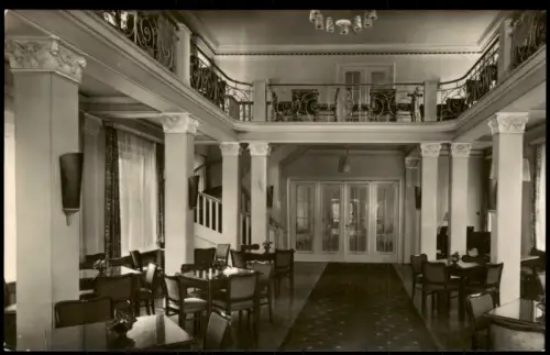 Ansichtskarte Bad Brambach Leseraum im Vogtlandhaus 1962