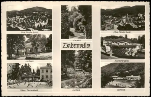 Ansichtskarte Badenweiler Ansichten von Badenweiler 1950