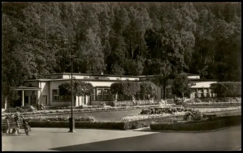 Ansichtskarte Bad Elster Badecafé 1957