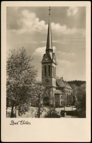 Ansichtskarte Bad Elster Evangelische Kirche 1955