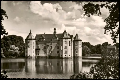 Ansichtskarte Glücksburg (Ostsee) Lyksborg Schloss Glücksburg 1955