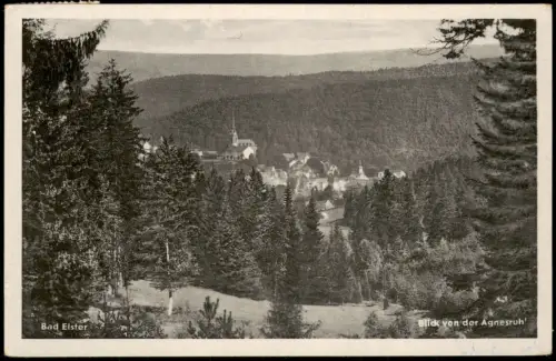 Ansichtskarte Bad Elster Blick von der Agnesruh' auf Bad Elster 1932