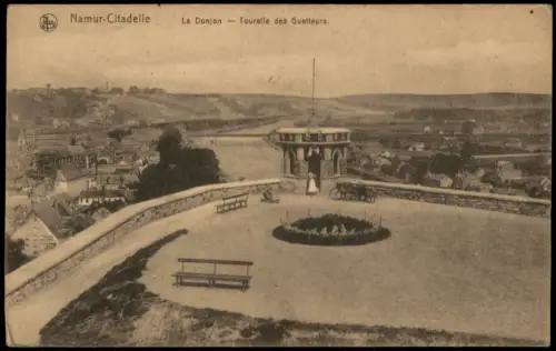 Postkaart Namur Namen Donjon und Tourelle des Guetteurs der Zitadelle 1910