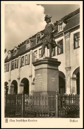 Ansichtskarte Dessau-Dessau-Roßlau Denkmal des alten Dessauer 1910
