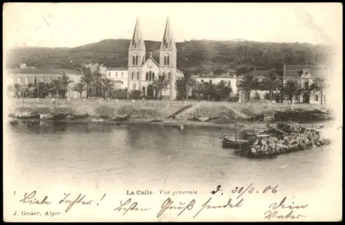 Postcard El Kala La Calle Vue générale La Calle 1906