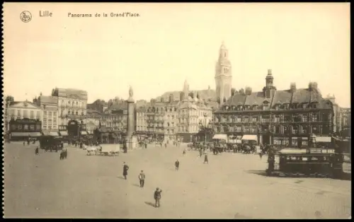 CPA Lille Panorama der Grand'Place 1910