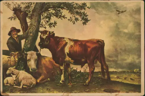 Ansichtskarte  Künstlerkarte Gemälde Kunstwerke Paulus Potter 1948