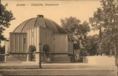 Ansichtskarte Dresden Stübelallee, Planetarium 1940