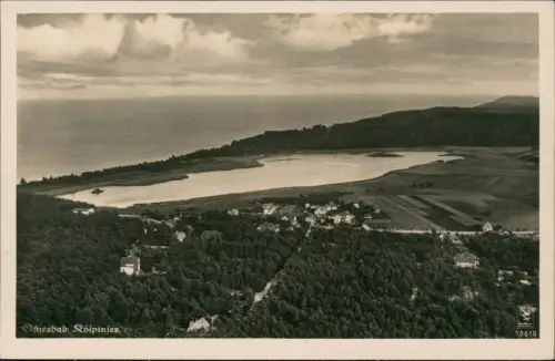 Ansichtskarte Kölpinsee (Usedom) Loddin Luftbild  Hinterland Uznam 1930