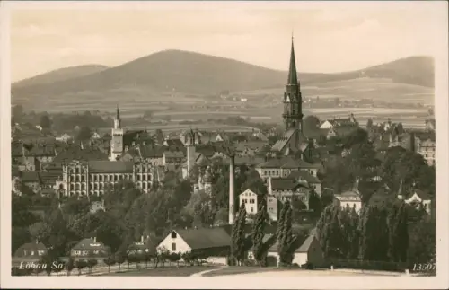 Ansichtskarte Löbau Partie an der Stadt - Fabrik 1930