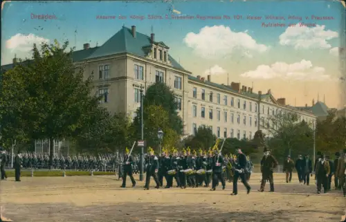 Äußere Neustadt-Dresden Kaserne des Königl. Sächs. 2. Grenadier-Regiment 1913