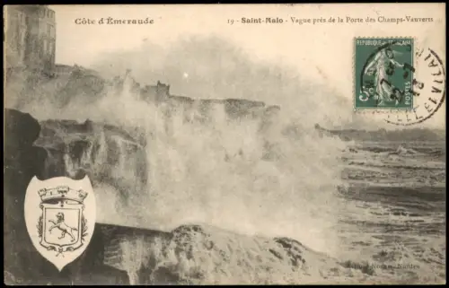 Côte d’Émeraude Welle nahe der Porte des Champs-Vauverts 1915