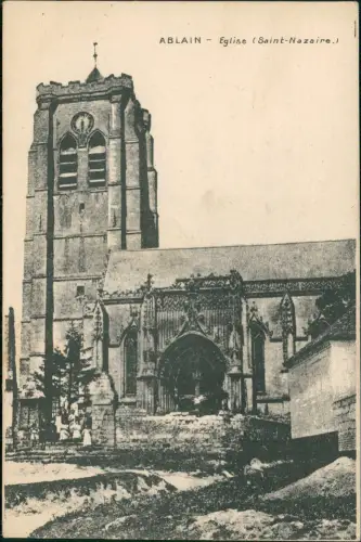 CPA Ablain-Saint-Nazaire Eglise Saint-Nazaire 1915