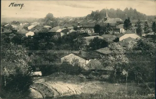 CPA Marcq-en-Barœul Stadtpartie 1917  gel. Feldpoststempel