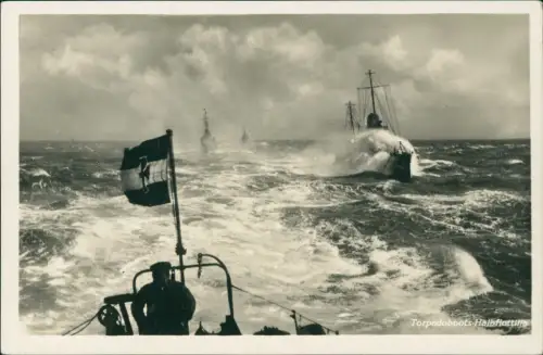 Ansichtskarte  Schiffe Kriegsschiff Marine Torpedoboots Halbflottille 1927