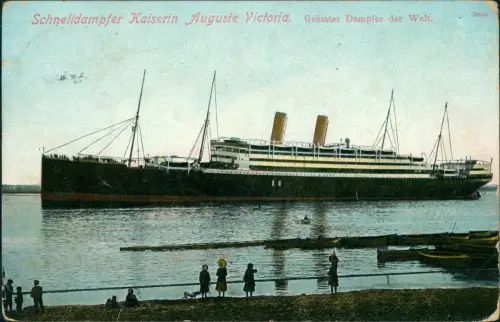 Ansichtskarte  Schnelldampfer Kaiserin Auguste Victoria 1907
