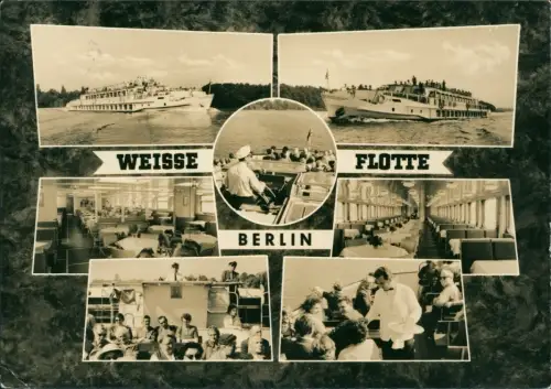 Ansichtskarte Berlin Weiße Flotte Berlin Schiffe mit Innenansichten 1965