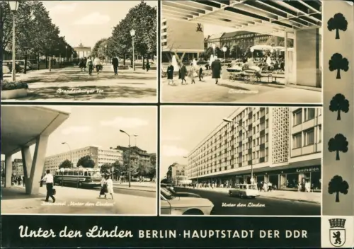 Ansichtskarte Mitte-Berlin Unter den Linden 4 Bild Interhotel Geschäfte 1966