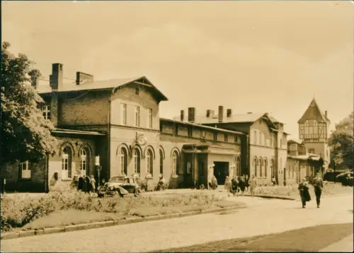 Ansichtskarte Bad Freienwalde Partie am Bahnhof 1964