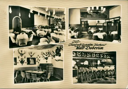 Ansichtskarte Bad Doberan Hotel und Gaststätte Kurhaus - Innen 1965