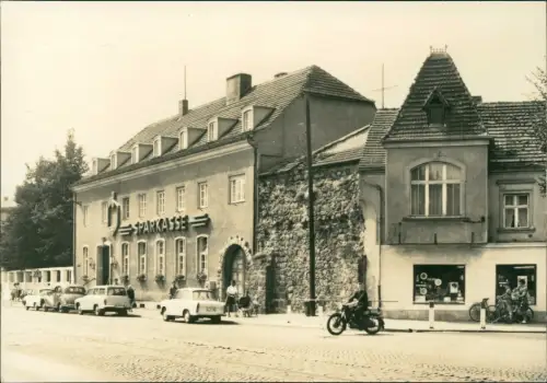 Ansichtskarte Strausberg Große Straße - Reste der alten Mauer 1973