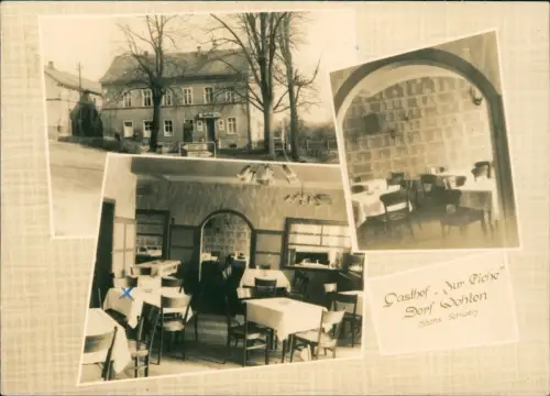 Ansichtskarte Wehlen 3 Bild Gasthof zur Post Haus u. Saal 1962